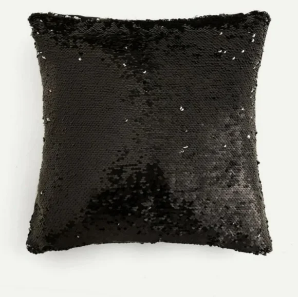 Down Feather Sequin Pillow - Picture 2 of 6